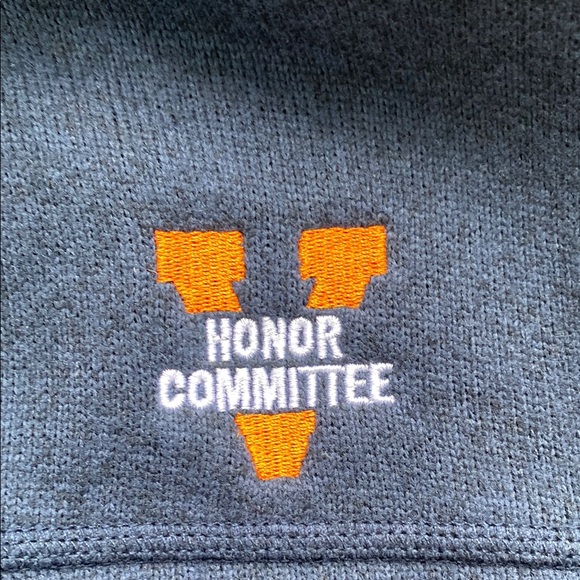The North Face | Navy Fleece Vest | Virginia Honor Committee - Picture 3 of 4